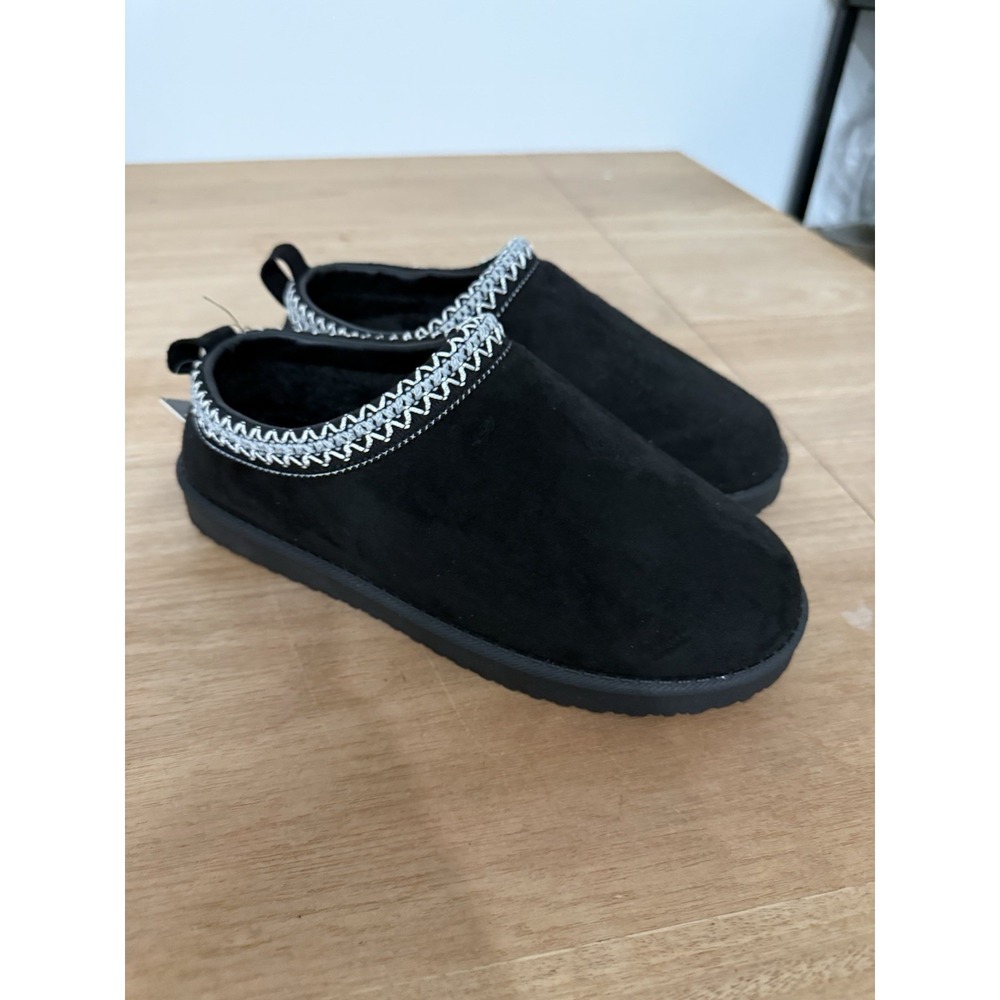 American Exchange Chaz Mens Black Slip On Casual Shoes Size 7 New Slipper Clog‎